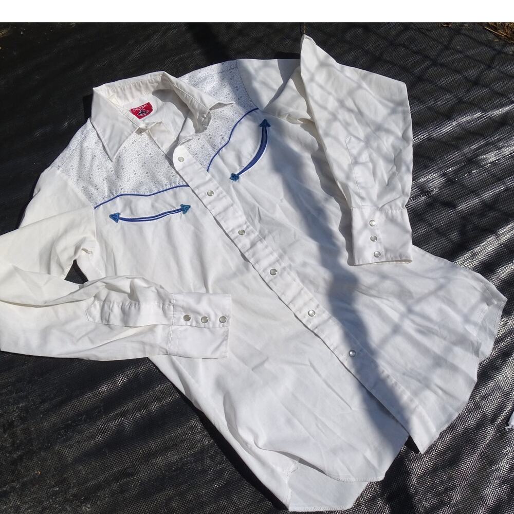 Vintage 80s Chute #1 Pearl Snap Shirt Womens XS XXS